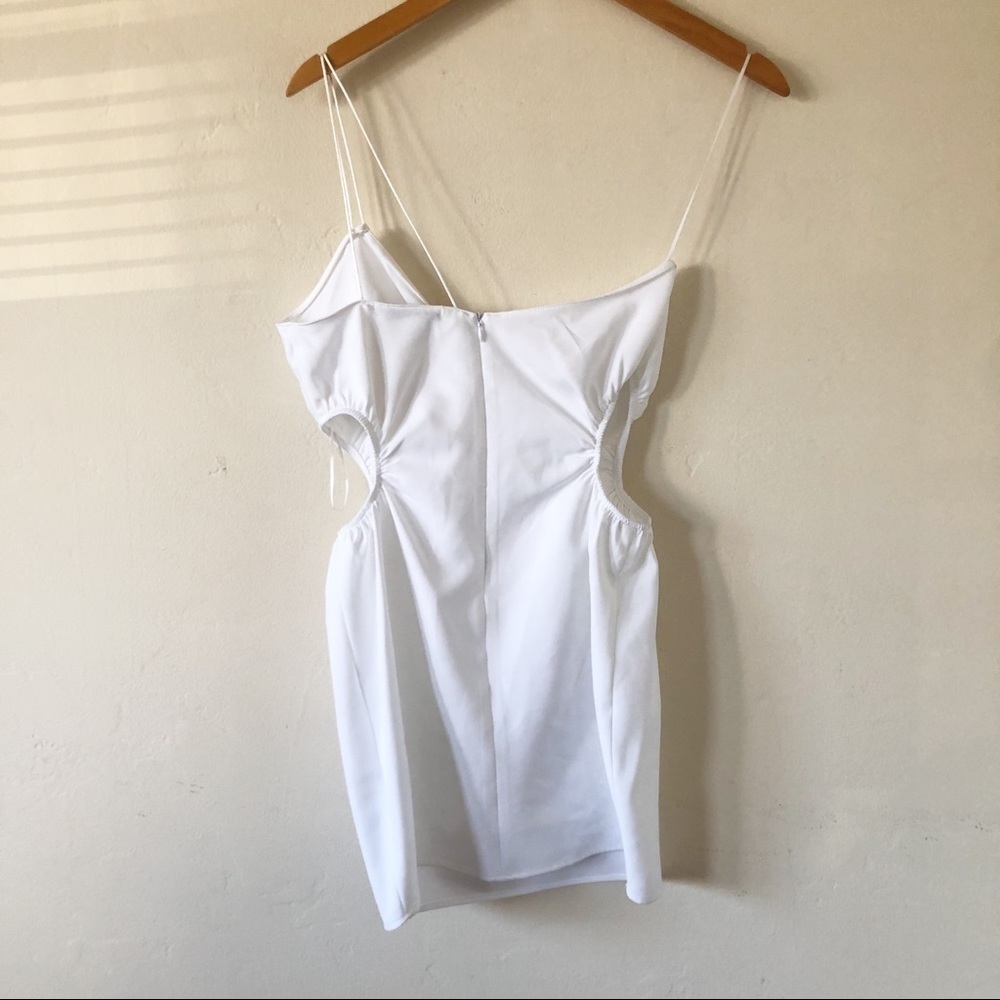 NWT Zara White Linen Mini Dress - Picture 7 of 9